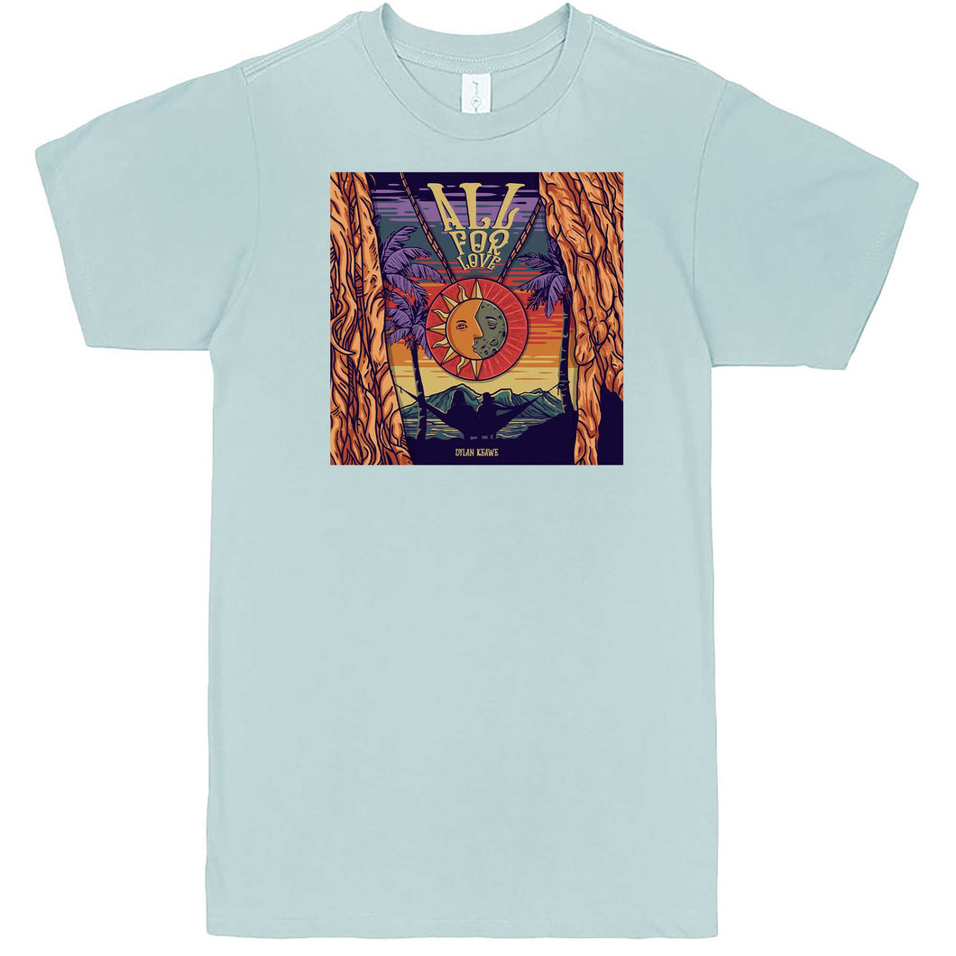 'All For Love' Album Art T-Shirt (Blue Mist)